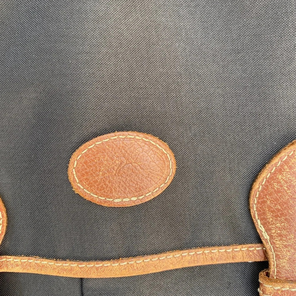 Longchamp black canvas crossbody vintage - Picture 4 of 11